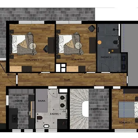 Apartmán Reintal Mit Sauna Fuer 2-6 Personen 110 Qm
